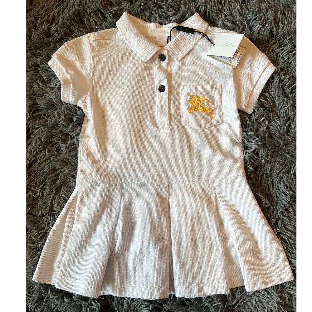 Authentic Burberry Mini Demelza Polo Dress size 12M can fit up to 18 months